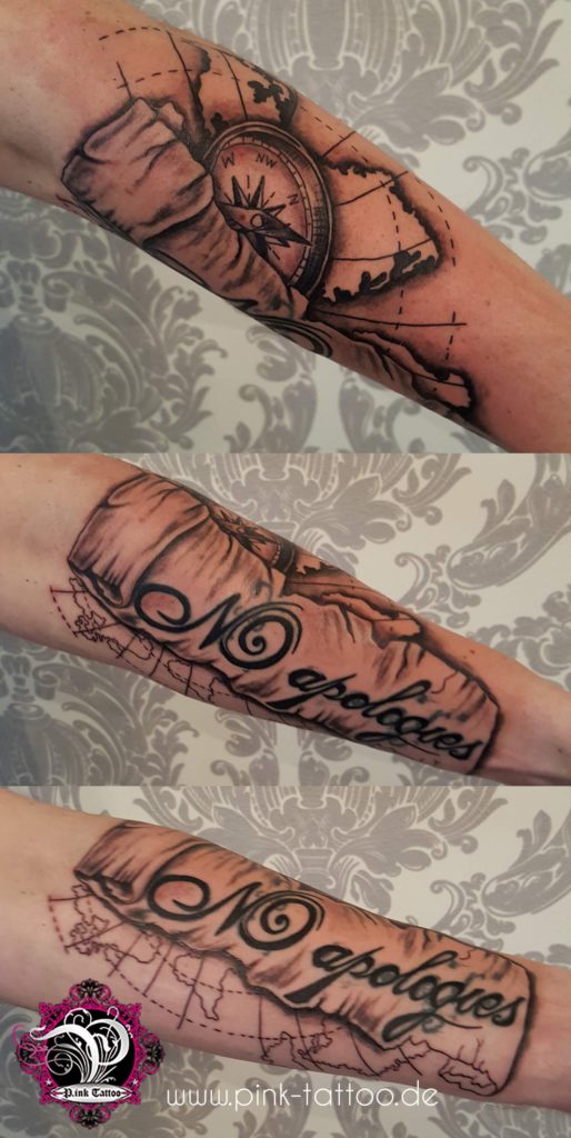 Landkarte Kompass Cover Up