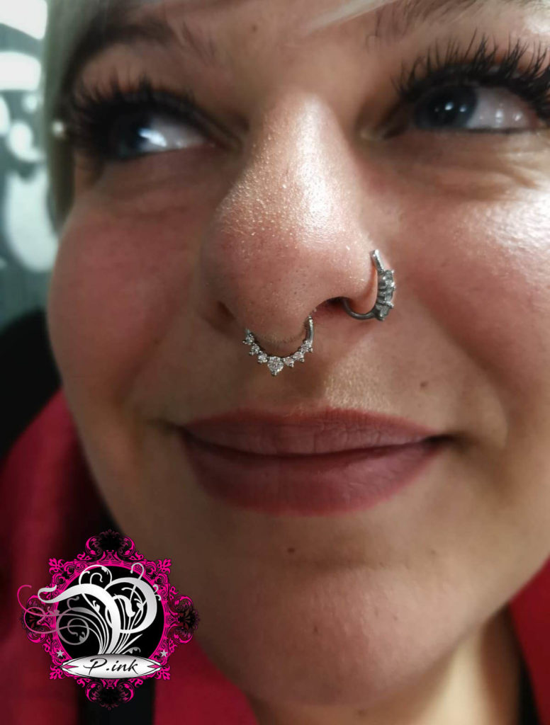 Septum-Piercing im unteren Nasenbereich bei P.ink in Neustadt bei Coburg
