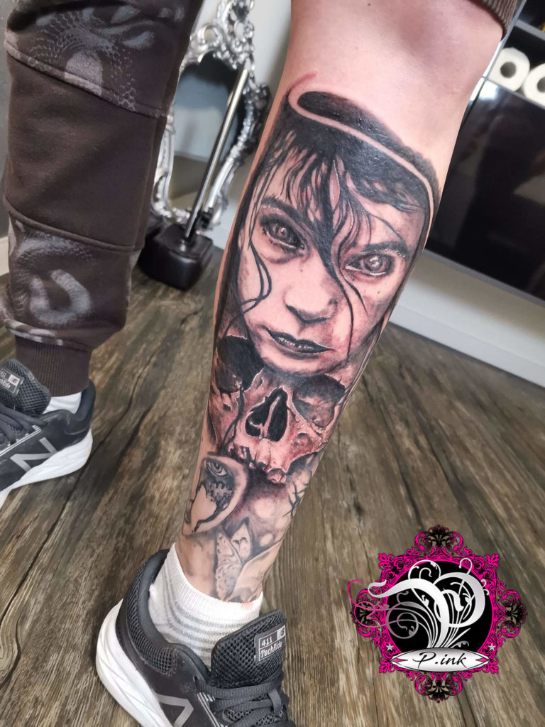 Dämonisches Gesicht Tattoo